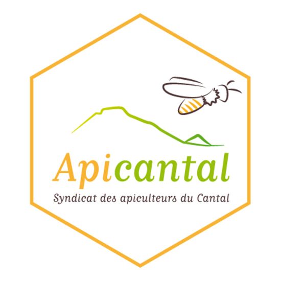 Logo Apicantal, syndicat des apiculteurs du Cantal